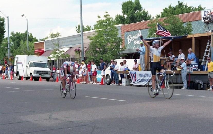 Winning a US national championship road race